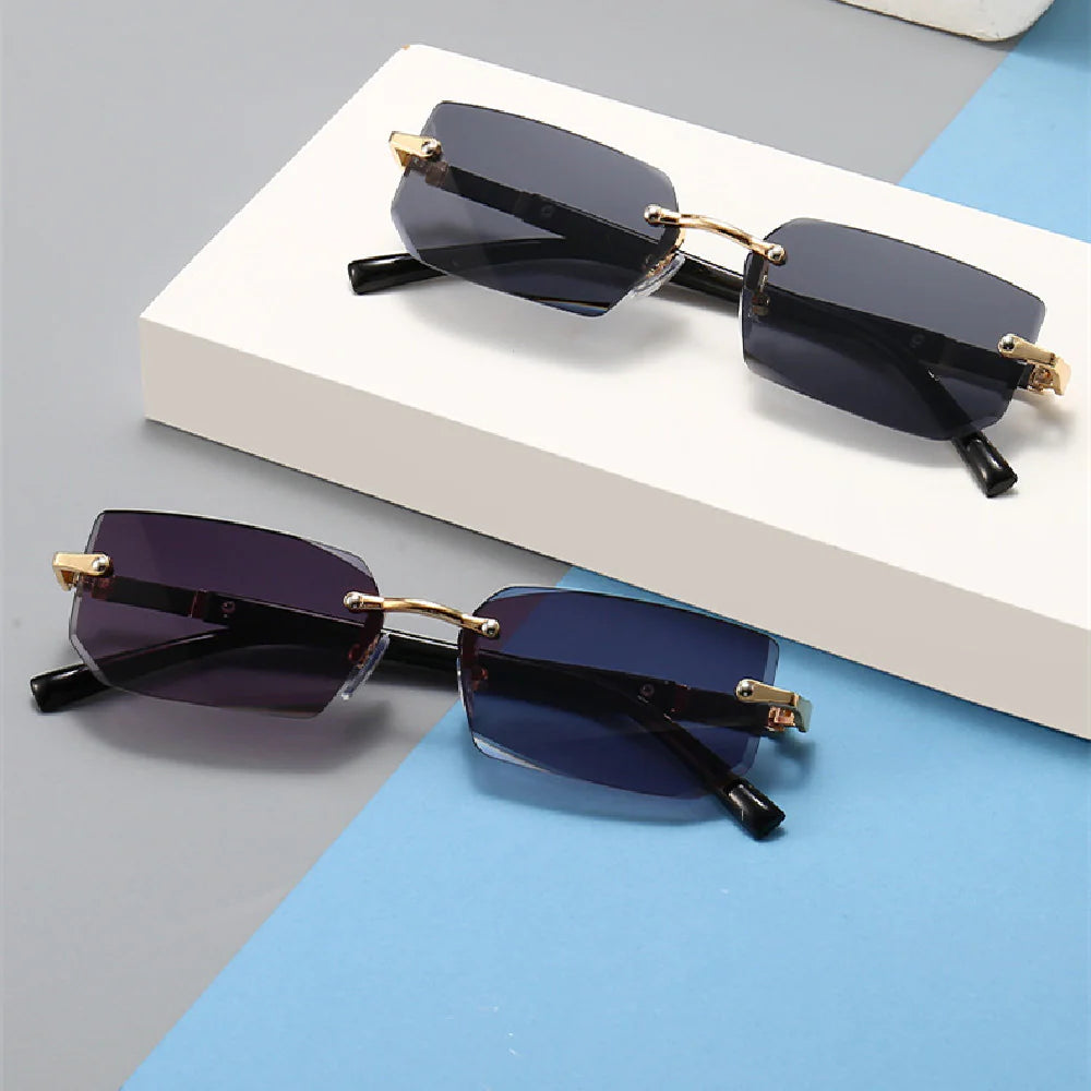 AZUREVIA Luxury Rimless Fashion Sunglasses