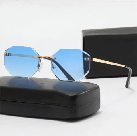 AZUREVIA Luxury Frameless Polygon Sunglasses